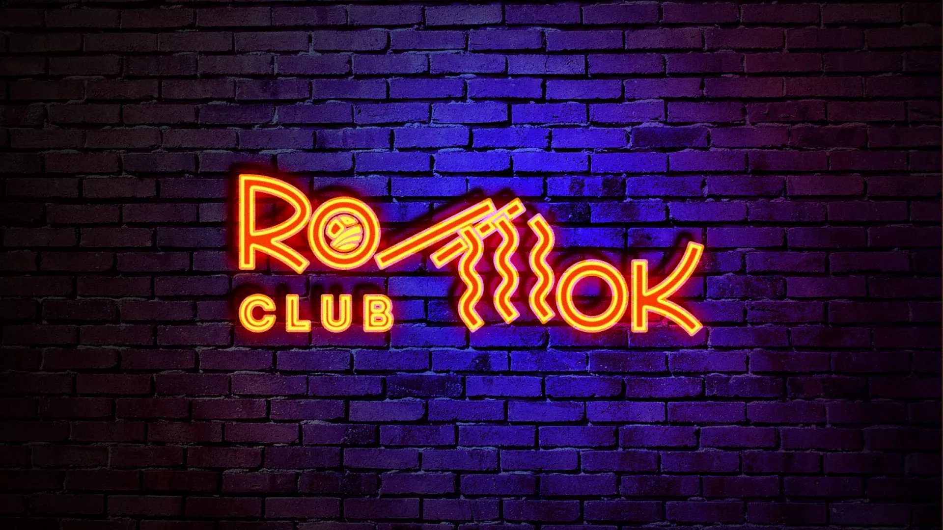 Разработка интерьерной вывески суши-бара «Roll Wok Club» в Новоалександровске